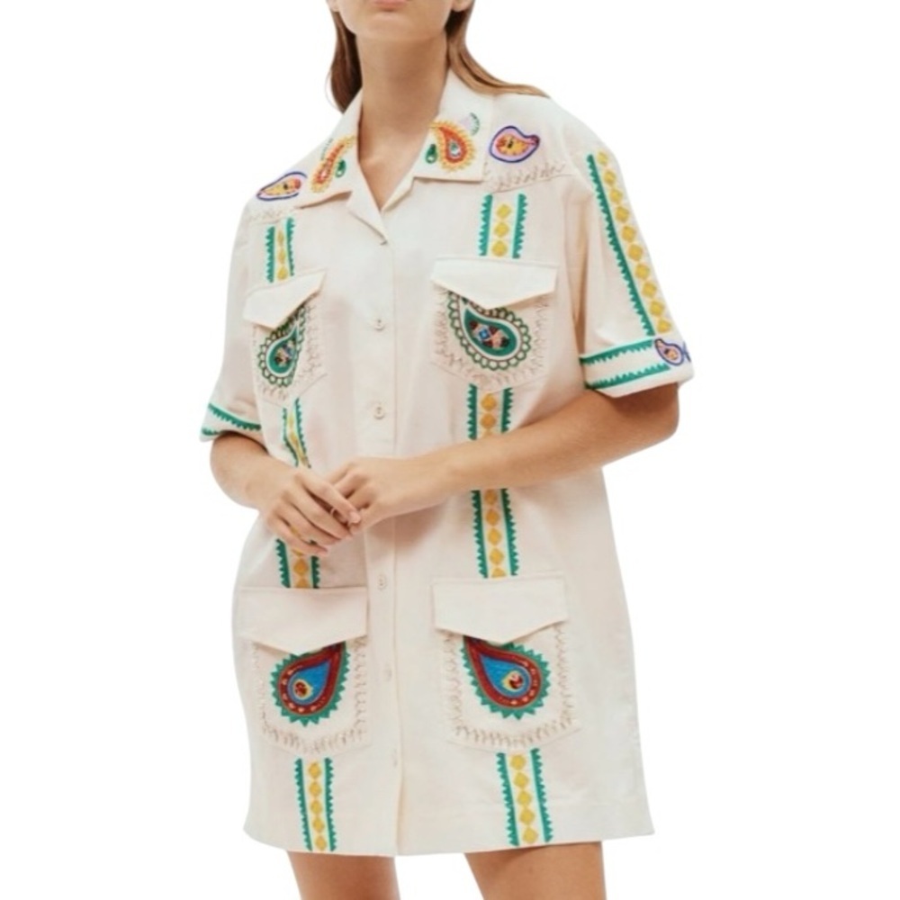 NWT ALEMAIS PEGGY MINI DRESS - SIZE US 2